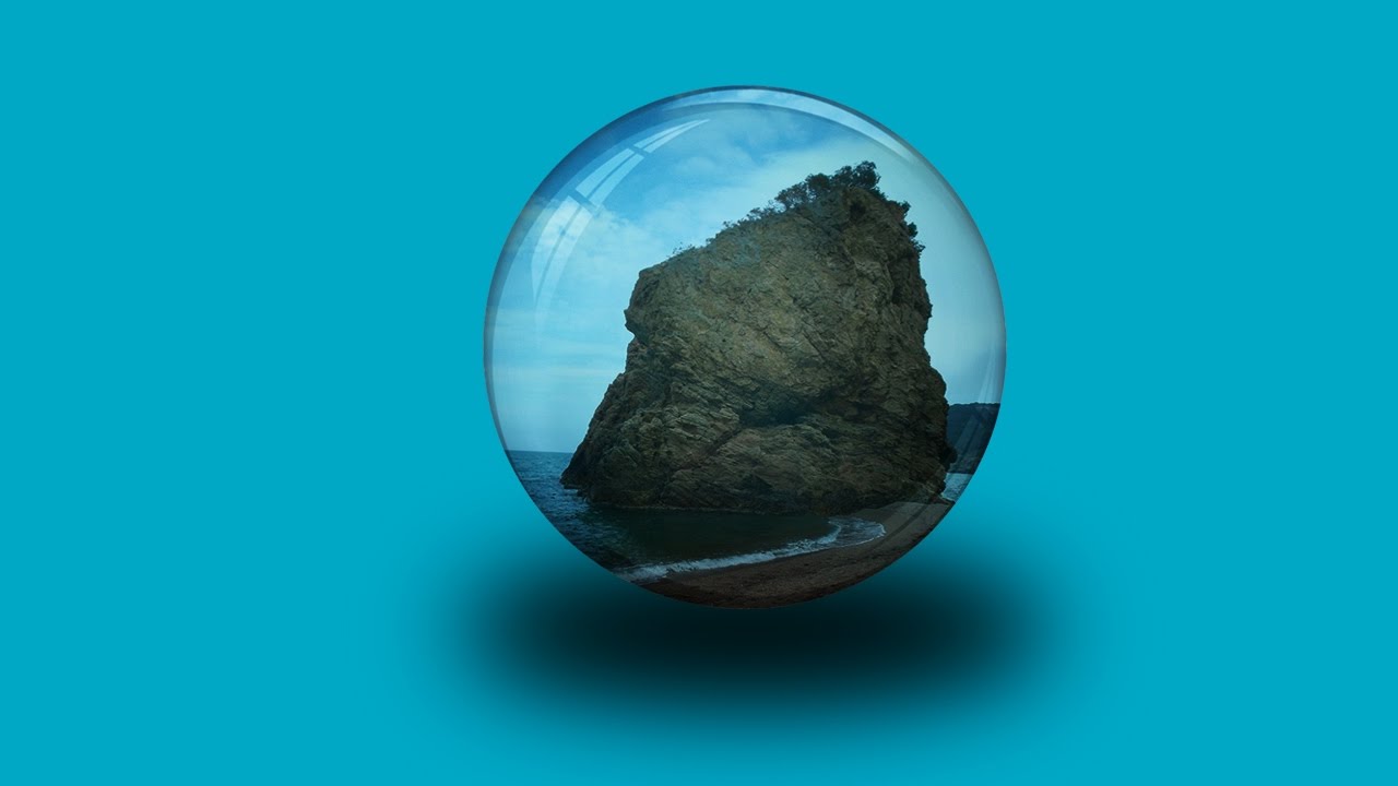créer une boule de cristal y intégrer une image