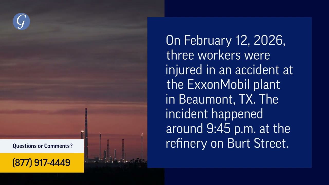 Three Injured in Work Accident at ExxonMobil Plant in Beaumont, TX