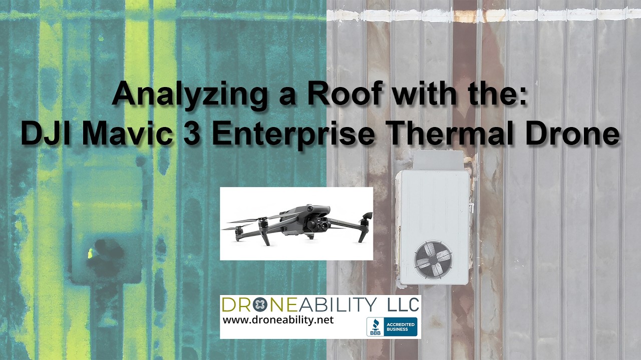 Analiza dachu za pomocą drona termowizyjnego DJI Mavic 3 Enterprise