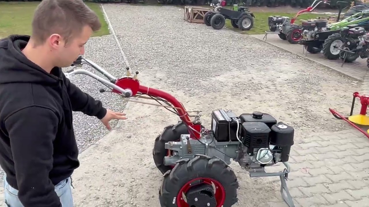 💪Ukraiński kolos do pracy w polu - Ciągnik jednoosiowy MOTOR-SICH MB13E z osprzętem 😉