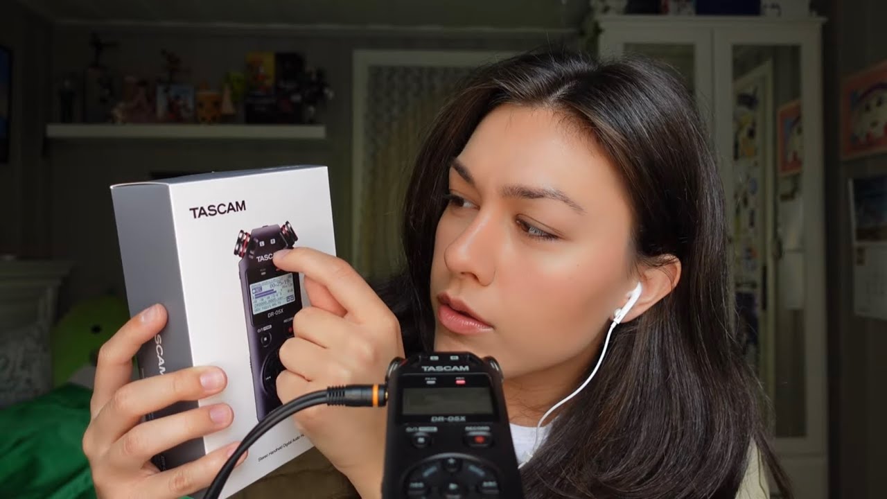 ASMR to help you sleep 😴 with my new Tascam mic!￼￼