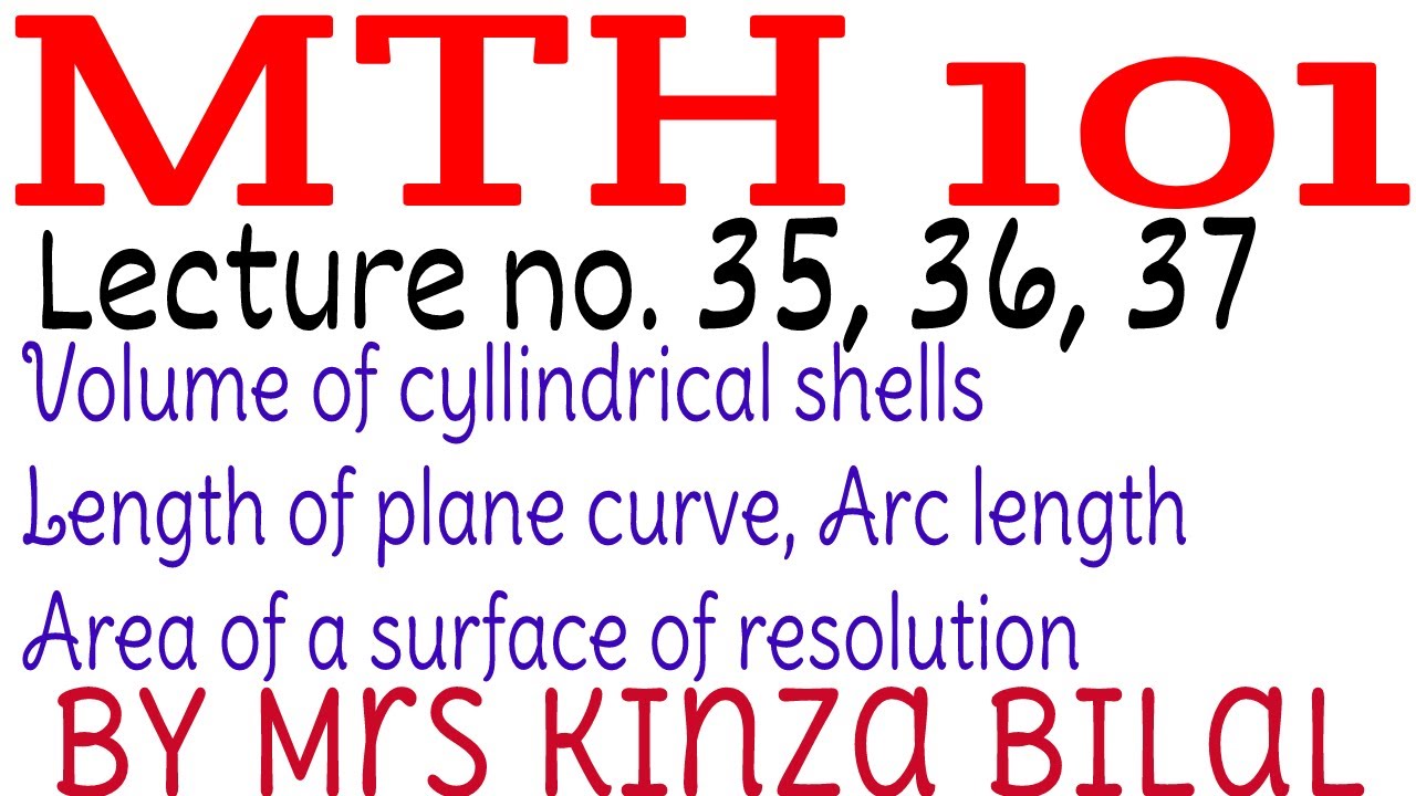MTH101 Lecture 35|MTH101 lecture 36 |MTH101 lecture 37|Kinza Bilal