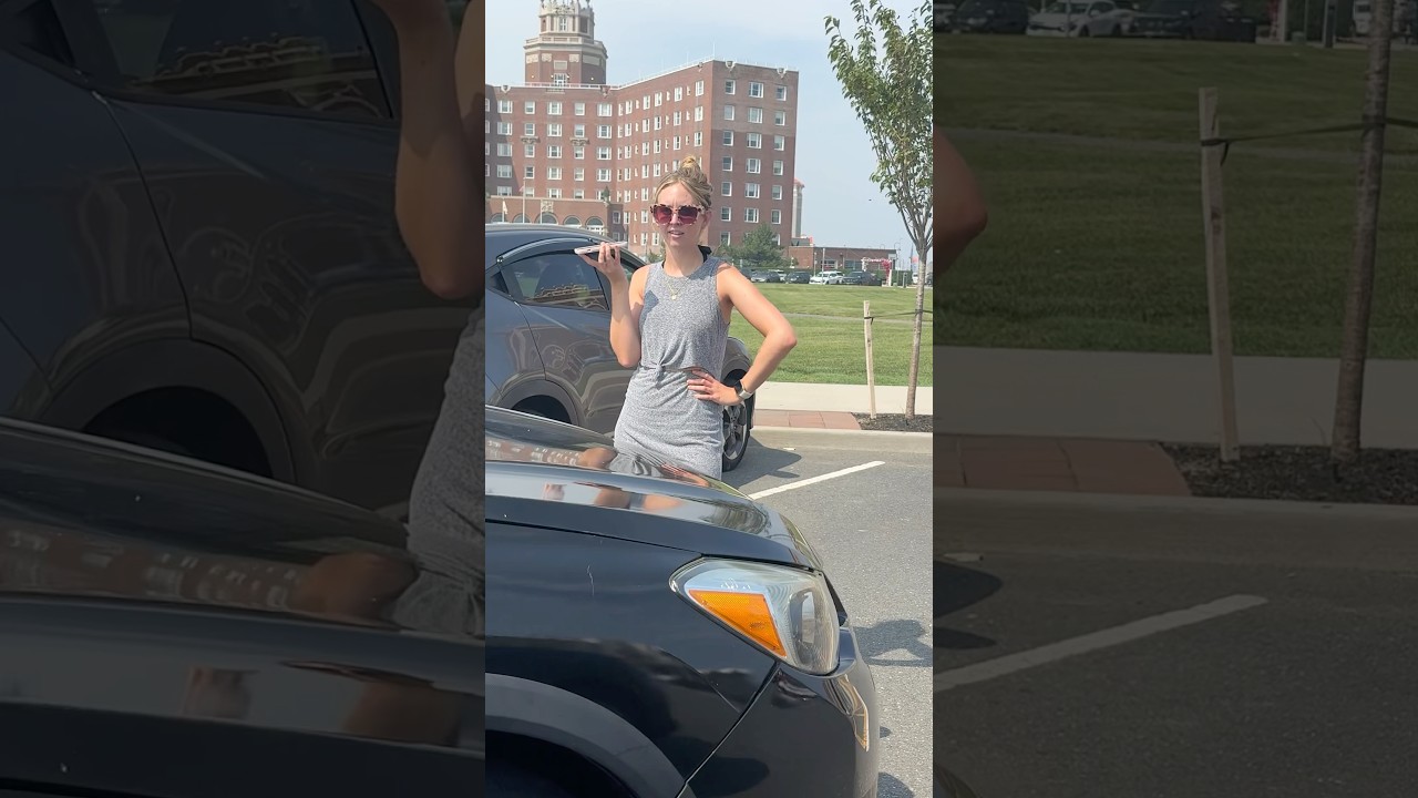 Entitled Karen Holding Parking Spot For Her Friend 🙄 #karen #parking