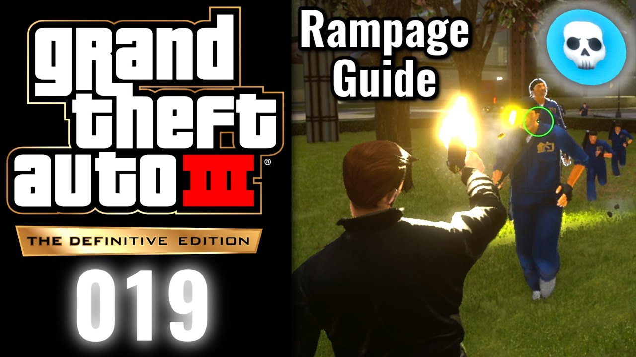 GTA 3 Definitive Edition (100% Platin) ★ 019: Alle 20 Rampages / Randale Fundorte Guide (PS4)