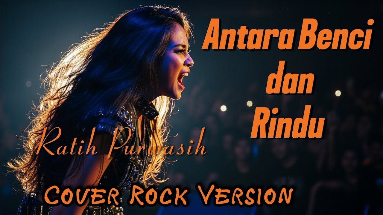 ANTARA BENCI DAN RINDU - Ratih Purwasih (Power Rock Cover) | [Kuma MusikAI ]