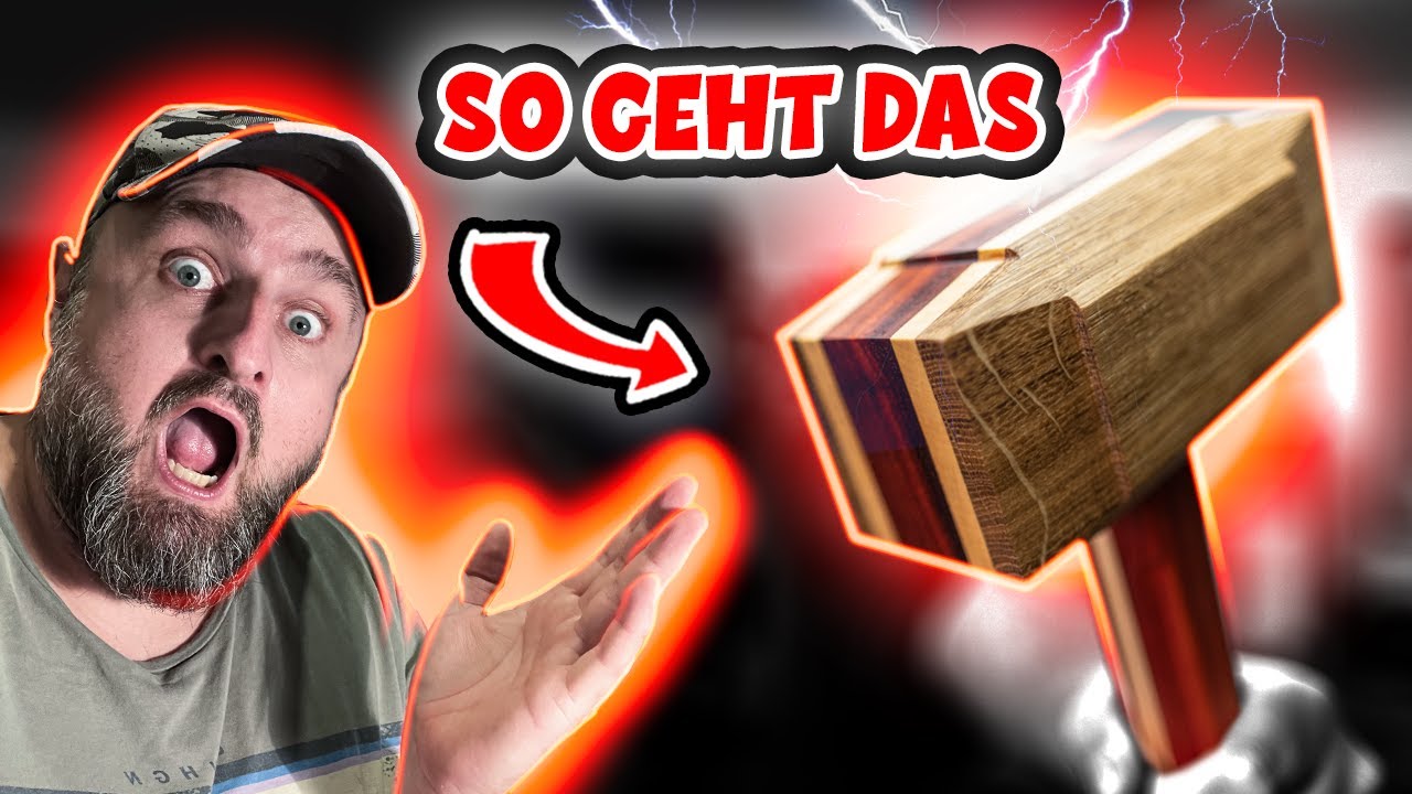So baust Du einen mega Hammer aus Massivholz!