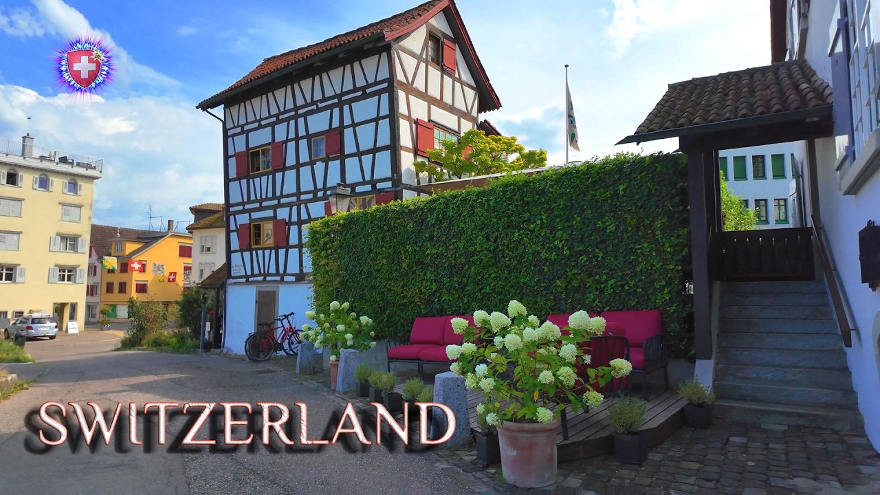 SWITZERLAND ARBON ✨ Riegel houses and beauty of small town / Lake Constance / Walking tour 4K HDR 🏆