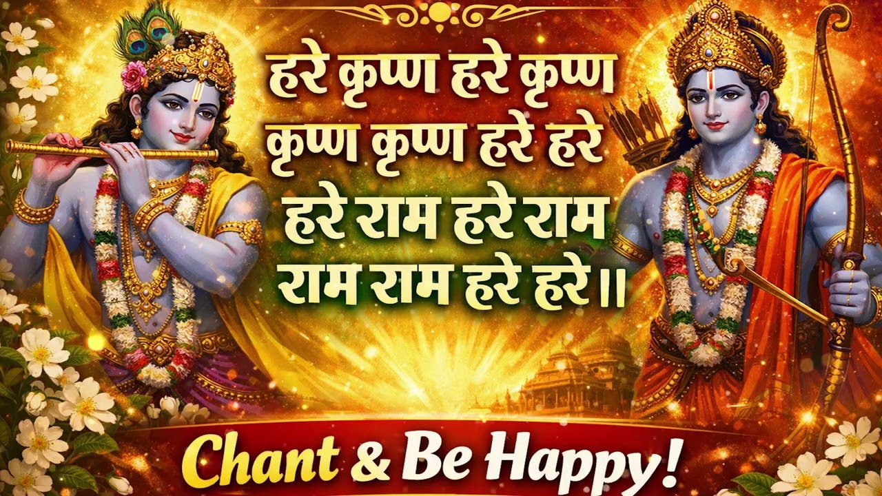 Hare Krishna Mahamantra | हरे कृष्ण हरे कृष्ण | Most Powerful Hare Krishna Mantra | Chant & Be Happy