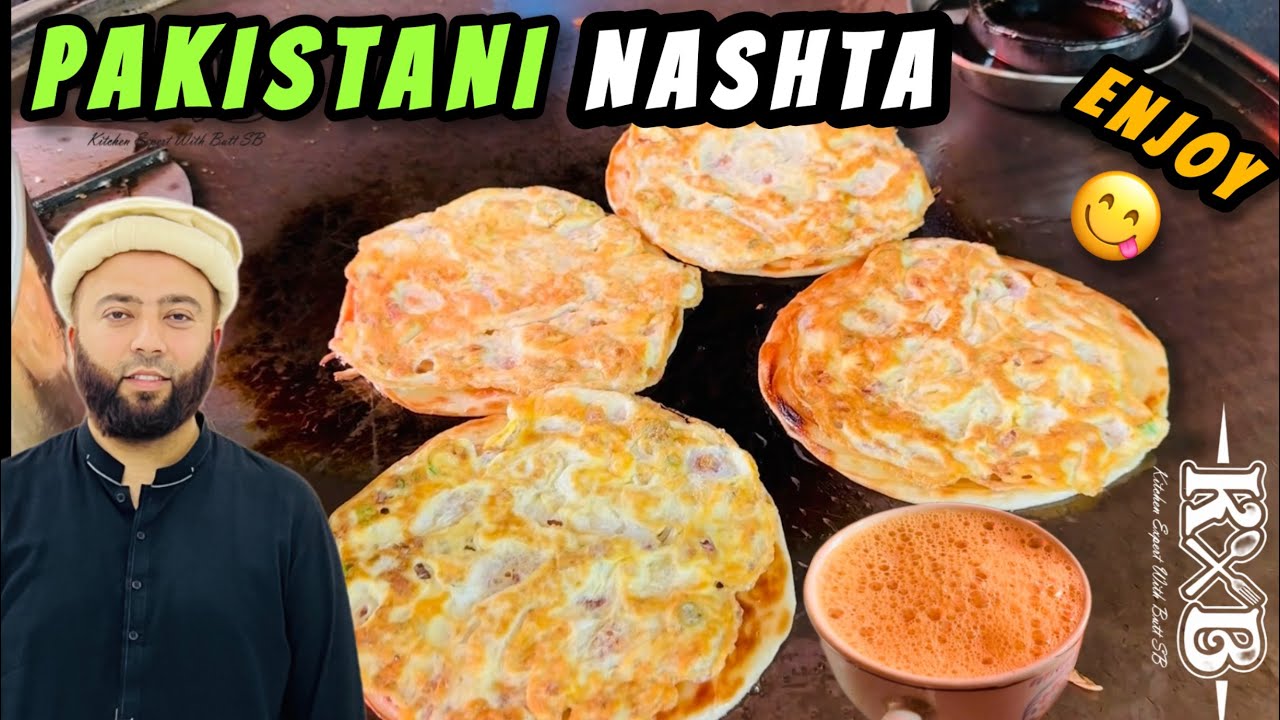 Best Pakistani Nashta | Enjoy Aloo Paratha, Anda Paratha 🫓 With Karak Chai ☕️ | Street Food | KXB