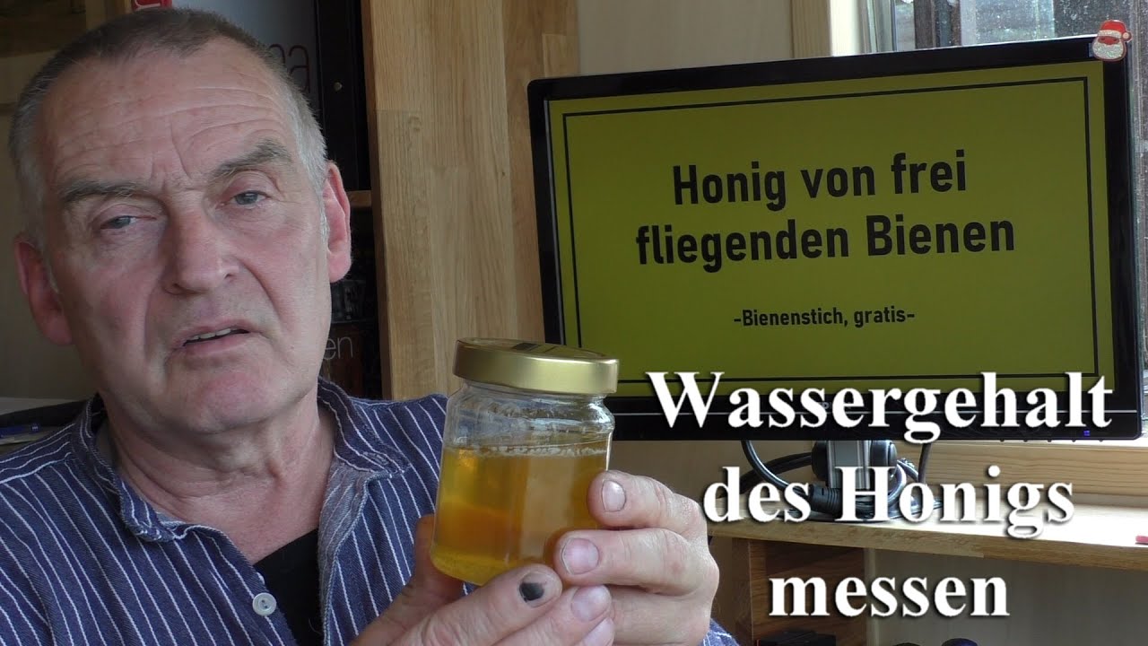 Honig - Wassergehalt mit dem Refraktometer messen und das Refraktometer richtig justieren