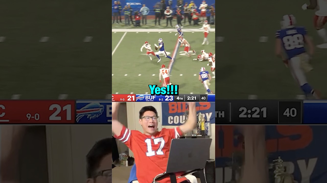 Фанаты Bills LIVE реагируют на MVP Джоша Аллена CLUTCH Рашинг Тачдаун Bills против Chiefs 🤯 💯 #nfl