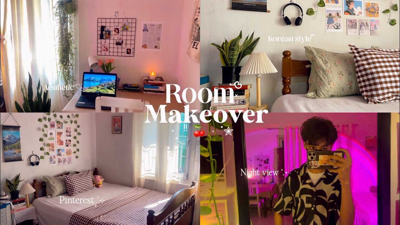 AESTHETIC ROOM MAKEOVER 🛒🧸🎐🇮🇳✨korean & pinterestinspired, minimalist ,shoujo A.theme,Miniso, Indian.