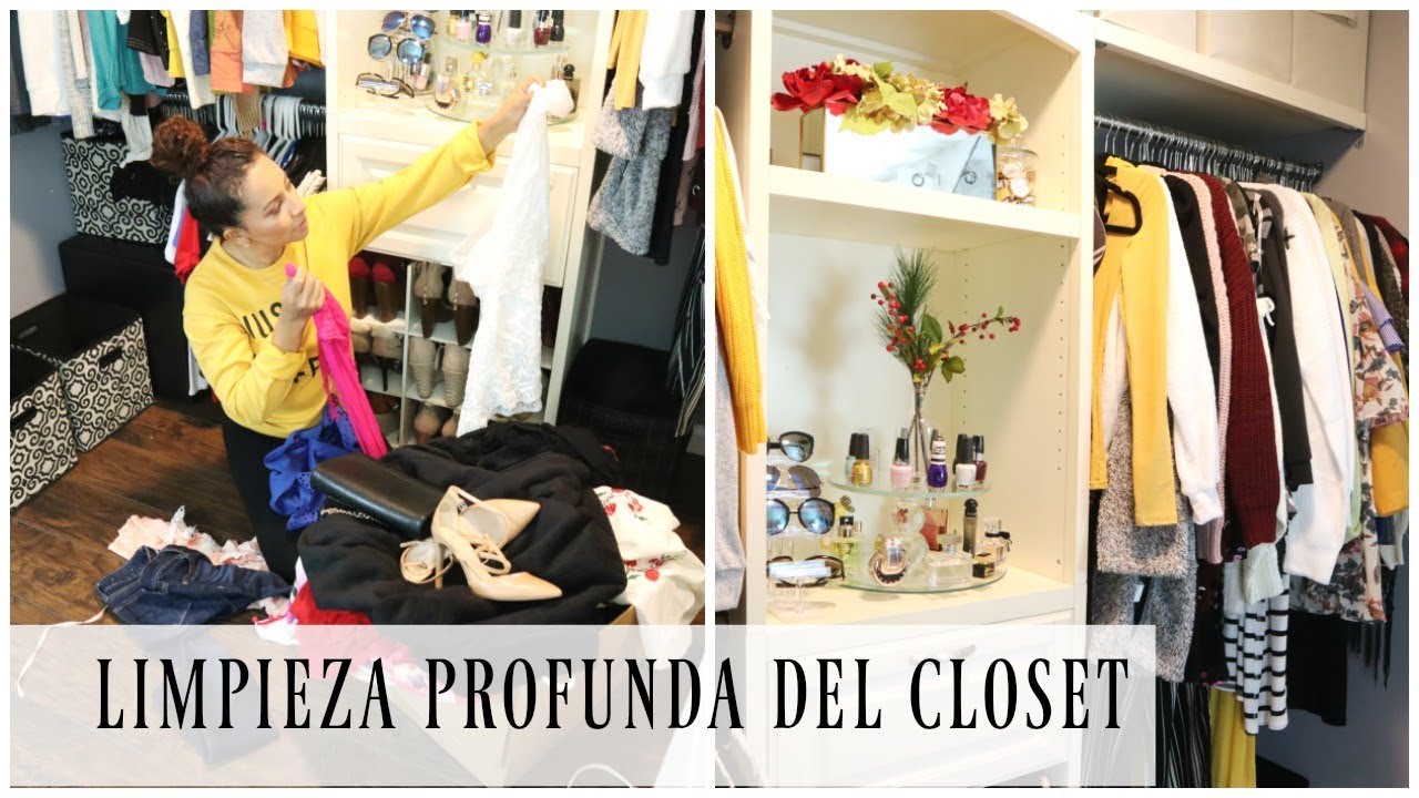 ORGANIZEMOS EL CLOSET   IDEAS DE DECORACION LIMPIEZA PROFUNDA DE MI CLOSET
