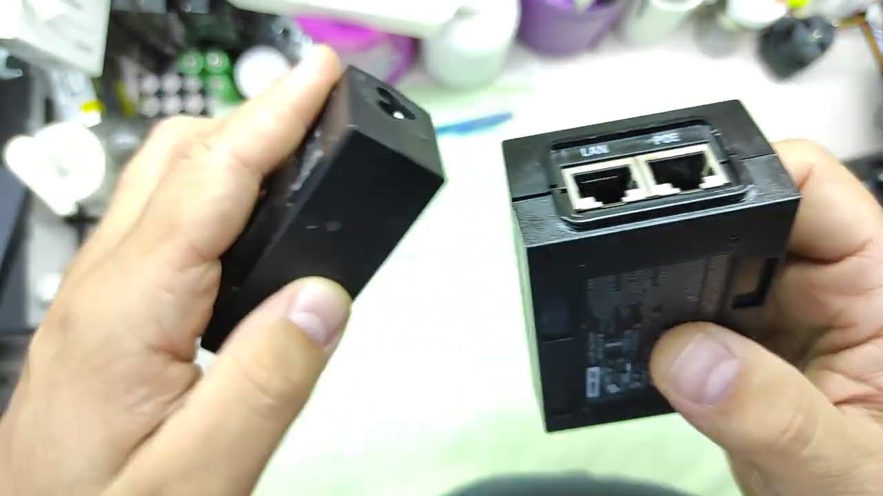 Wymiana gniazda RJ45 w zasilaczu PoE (kamera IP)