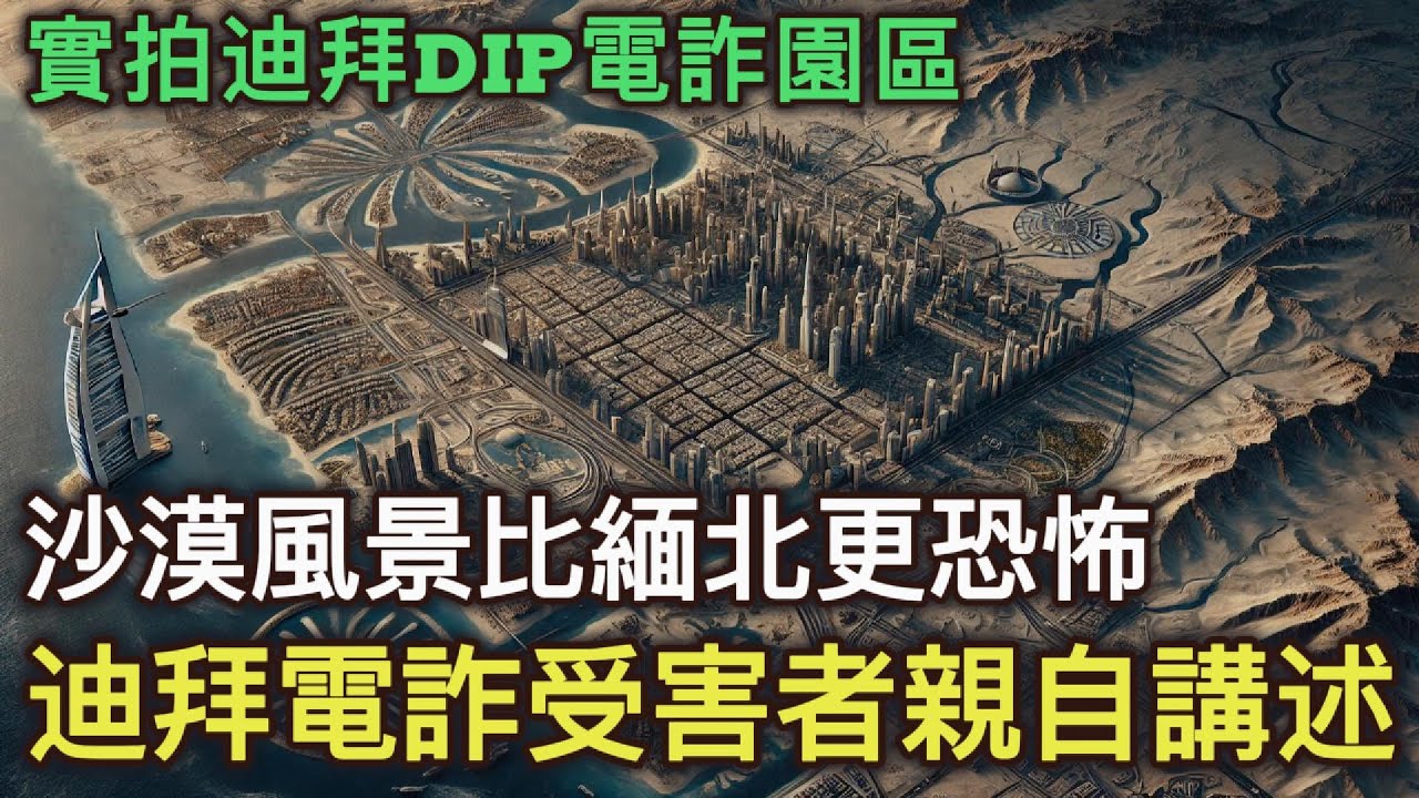 實拍迪拜DIP電詐園區, 沙漠熱浪比緬北更驚恐, 土豪炫富誘騙少女, 迪拜電詐受害者親自讲述