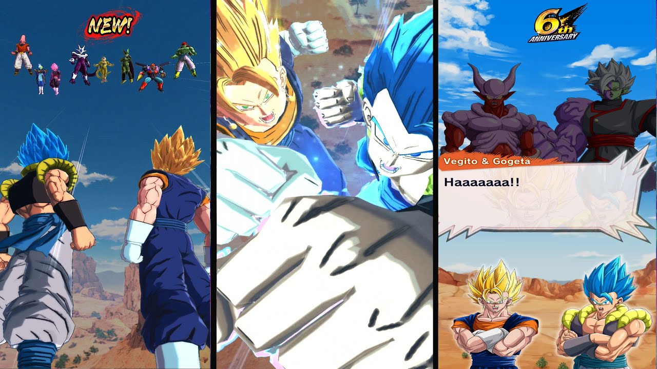 SSB Gogeta & Vegito VS Fused Zamasu & Janemba BOSS FIGHT & STORY(6th Anniversary)| DB Legends