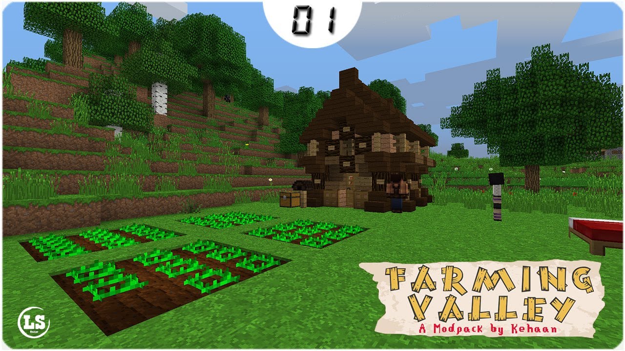 Minecraft Farming Valley  - #01 Фермерские дела