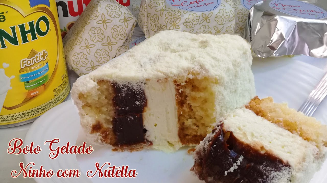 Bolo Gelado Ninho com Nutella - Simplesmente incrível!!!