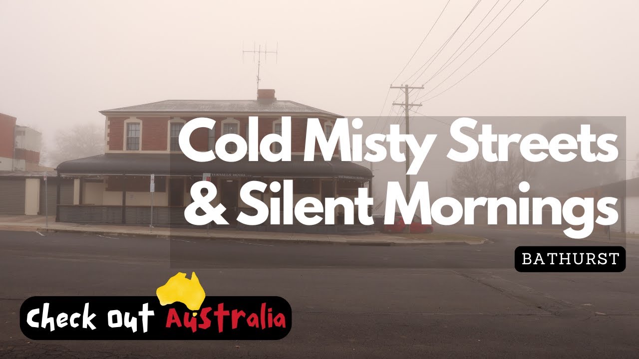 Chilly Morning Walk in Bathurst, NSW | Misty Streets & Peaceful Aussie Town Vibes 🇦🇺