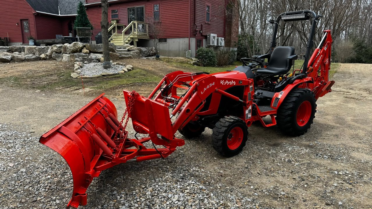 Kubota B2601 Converted Quick Attach Snow Plow