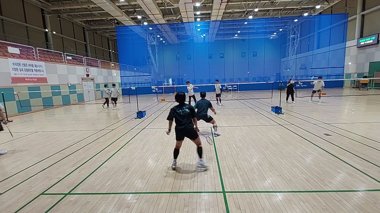 #오주석, 차호길S(코치님) vs 정미희A, 엄종인C  #26.02.13 #청주SK하이닉스 #초보민턴오 #초보민턴