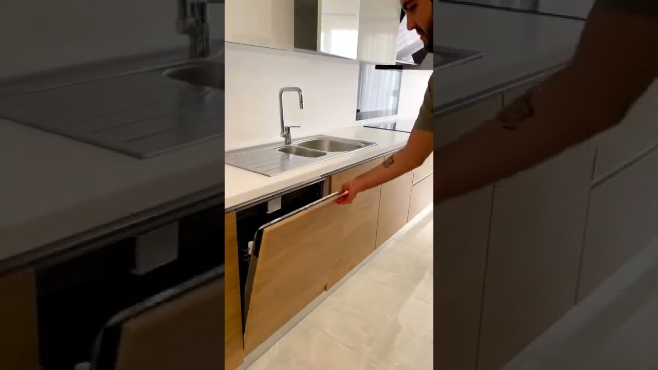 Under the sink, dishwashers are good for small kitchens. #kitchen #interior #interiordesign
