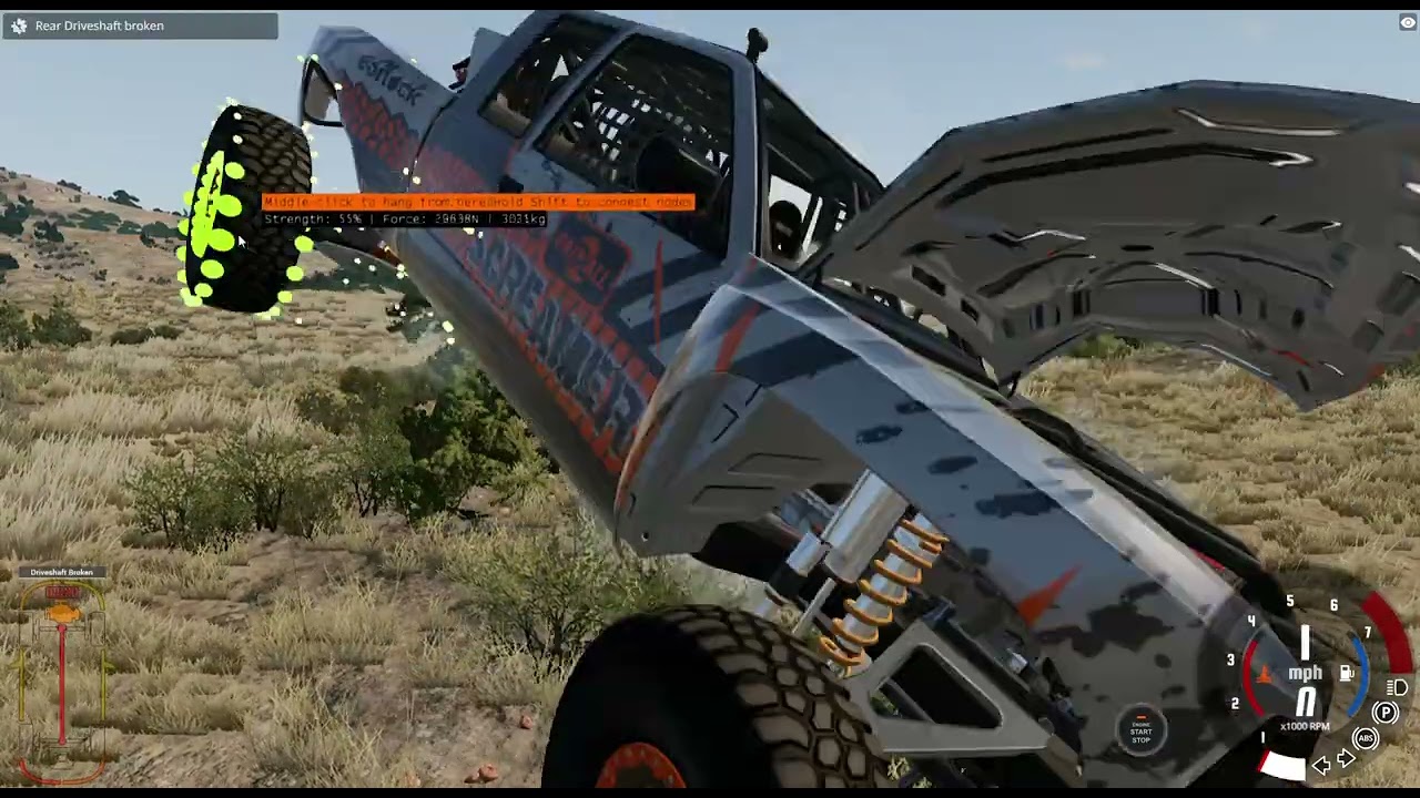 DRIVEING OFFRODE IN A DESSERT IN BEAMNG DRIVE