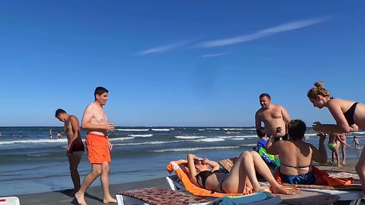 Mamaia plaja si mare Mamaia Black Sea and the beach