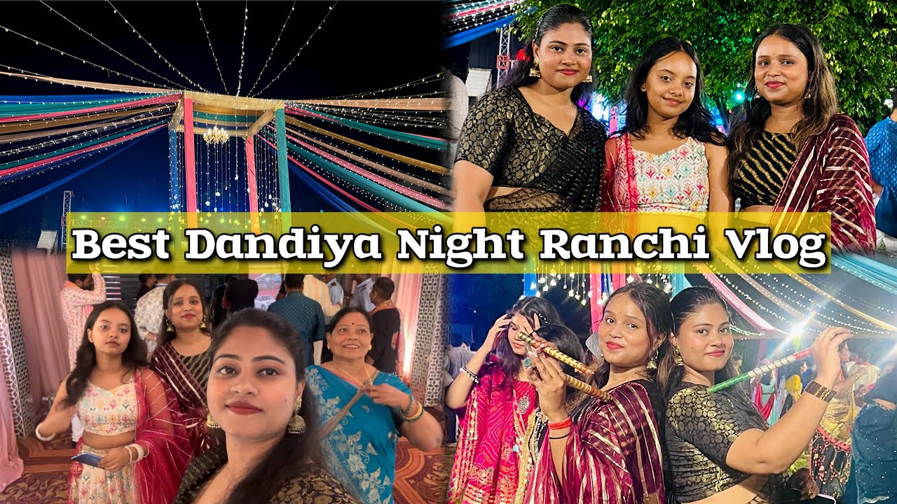 Dandiya Night Vlog 2025 ✨ | Garba Night | Best Dandiya Night Ranchi | Navratri Special Garba dance