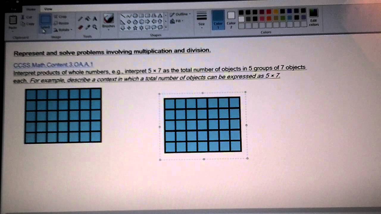 INTERPRET PRODUCTS OF WHOLE NUMBERS CCSS 3.OA.A.1