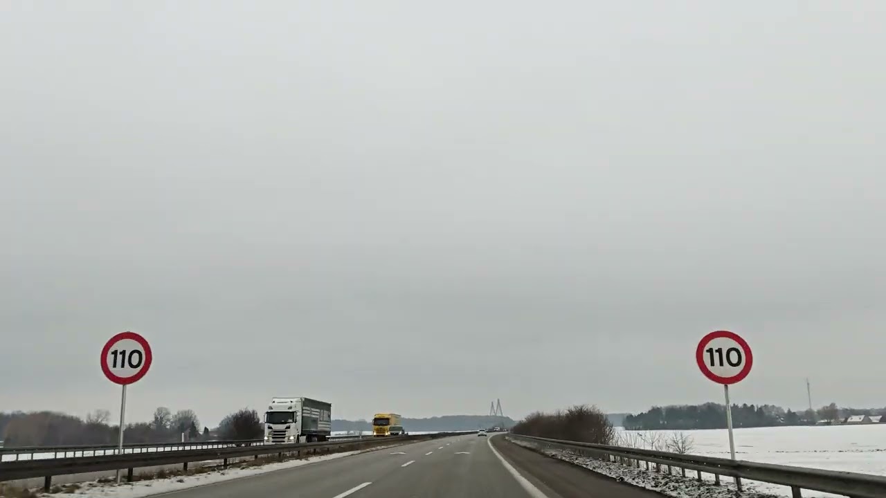 Driving in my car from Nørre Alslev to Bogø  in Denmark. 4K 2160p. 05/02-2026