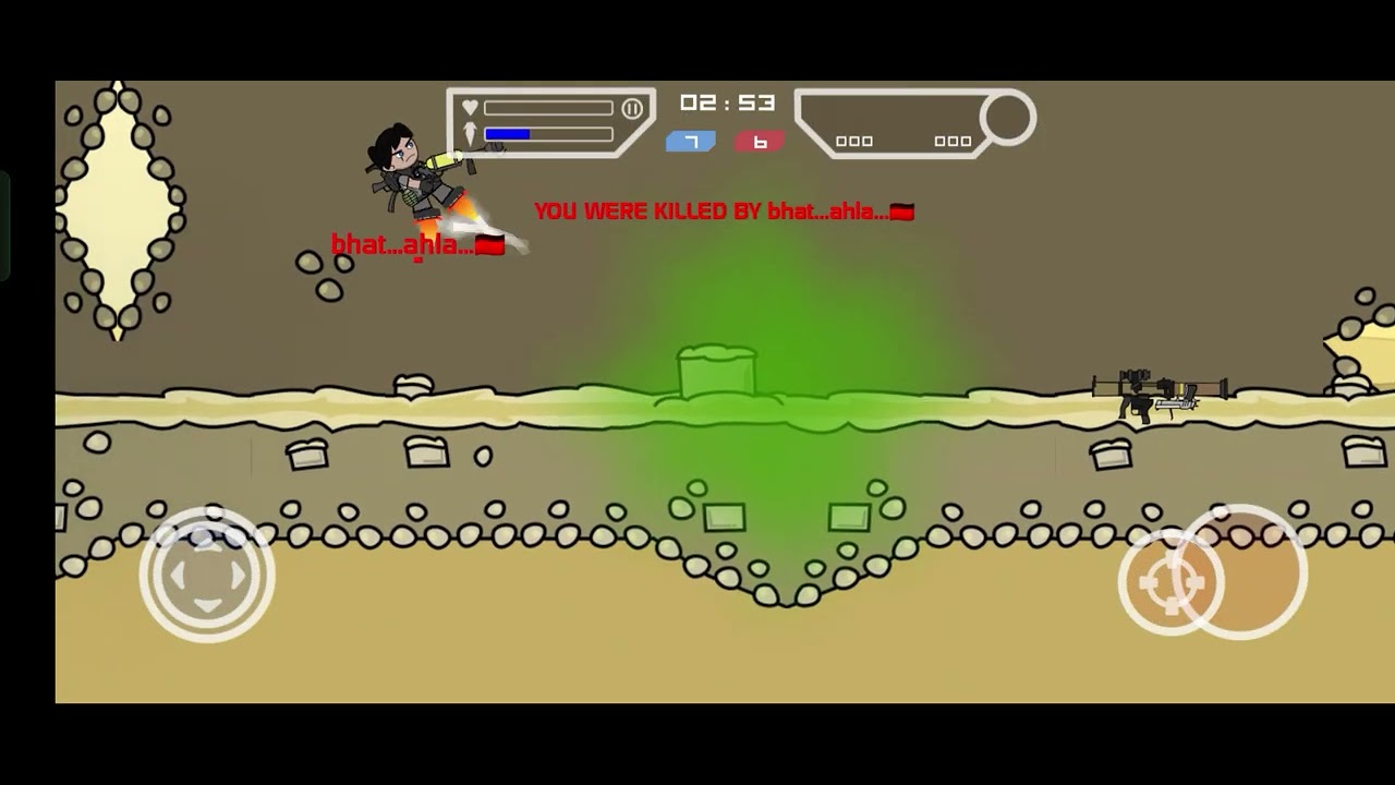 Mini Militia gameplay 58 level Hard gameplay 😍❤️