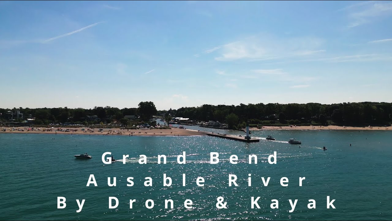 Grand Bend - Along the Ausable river by drone & kayak