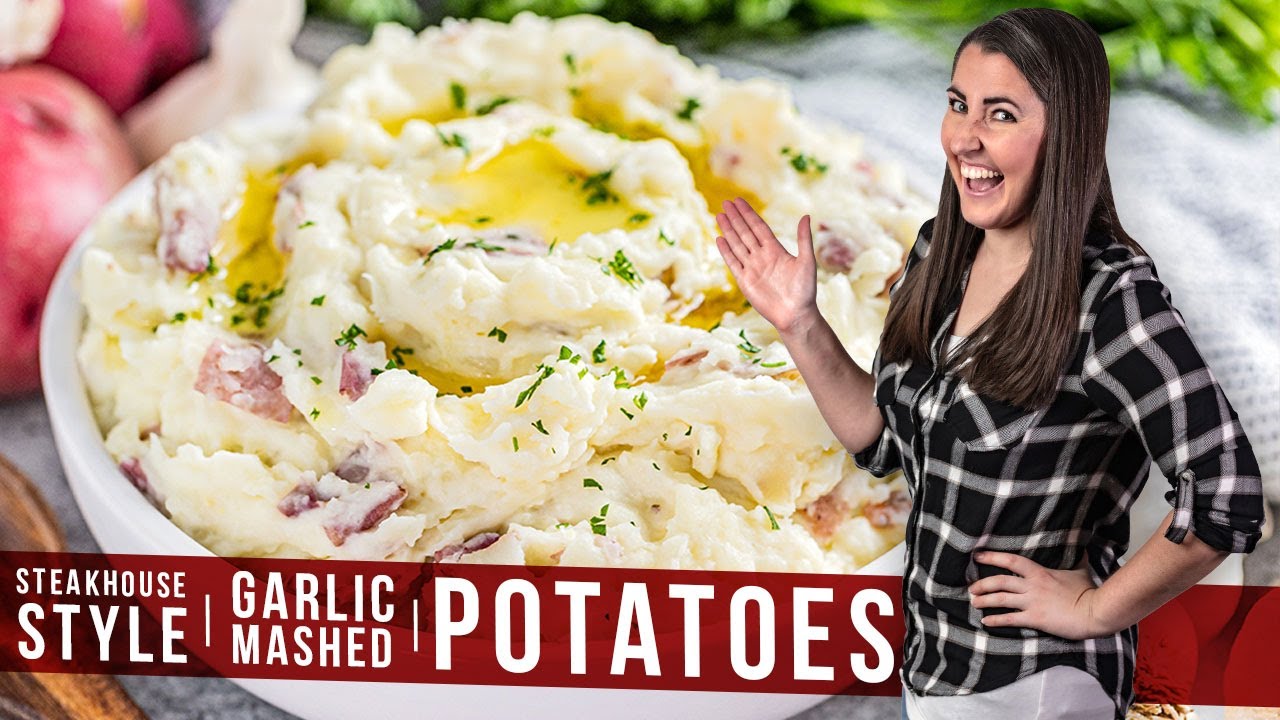 How to Make Steakhouse Style Garlic Mashed Potatoes | The Stay At Home Chef