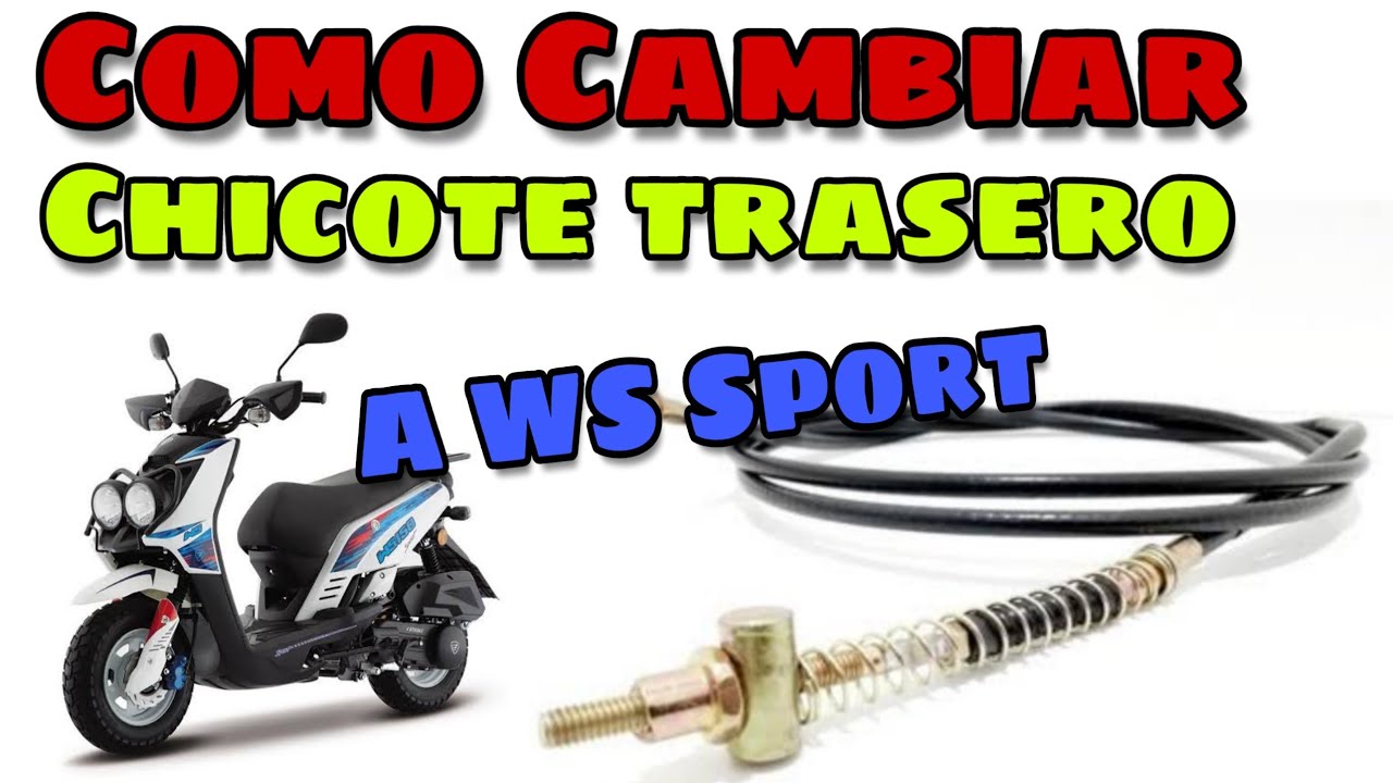 Como cambiar chicote de freno trasero a Italika WS Sport // Tutorial