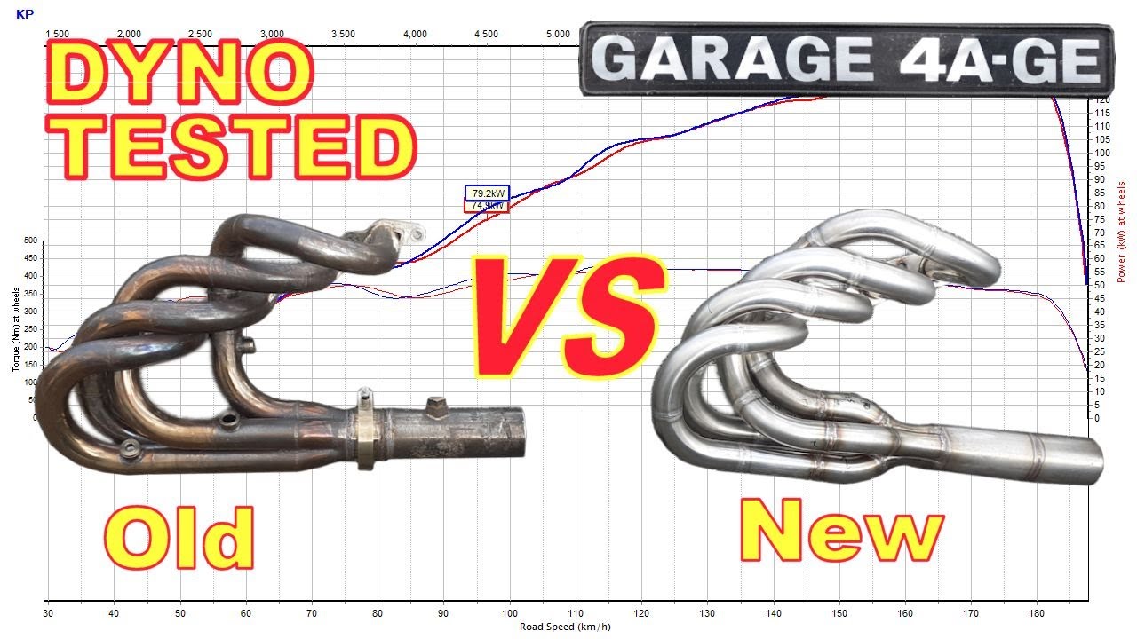 Dyno testing headers  - gold 4age