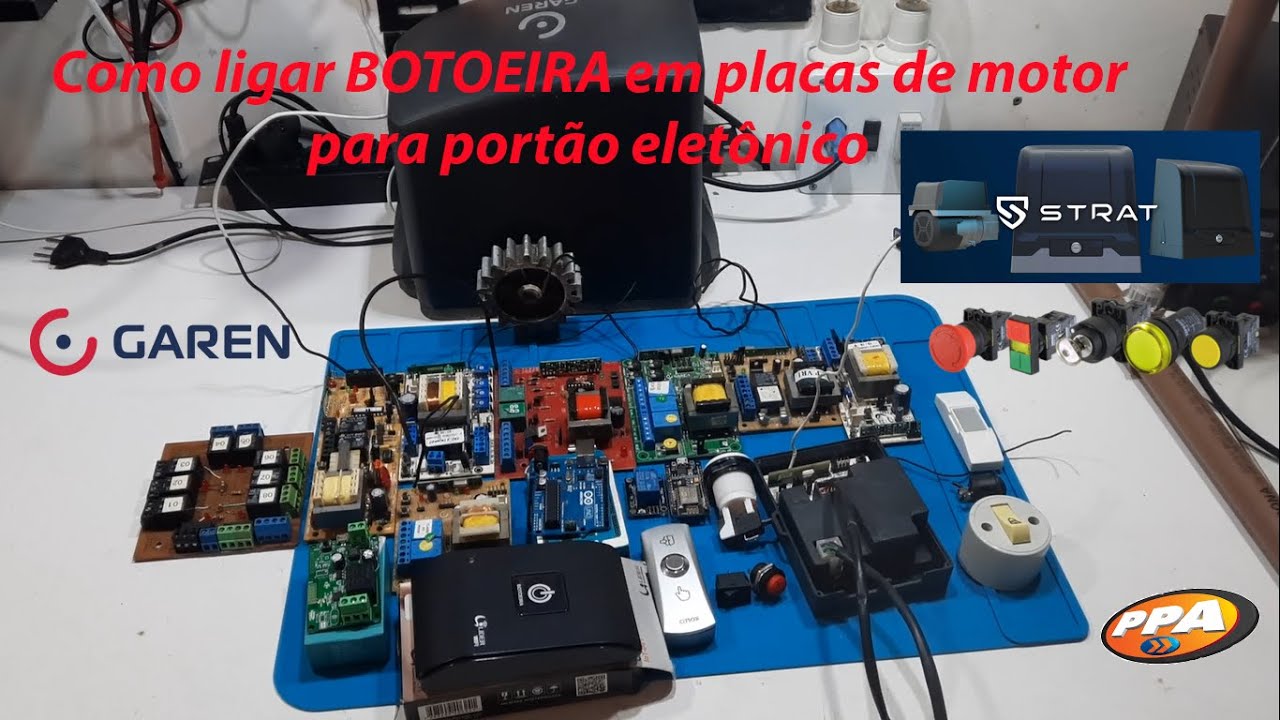 Como ligar Botoeira no portão eletrônico