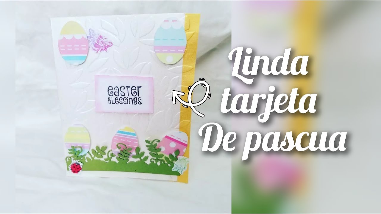 Tarjeta scrapbook de pascua