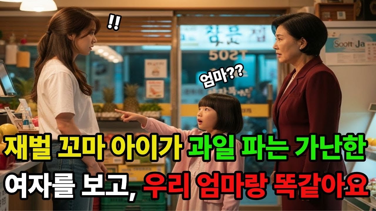 재벌 꼬마 아이가 과일 파는 가난한 여자를 보고, 우리 엄마랑 똑같아요 라고 말하는데....인생사연 시니어사연 오디오북
