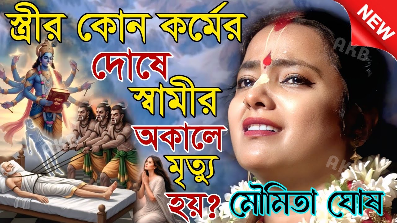 স্ত্রীর কোন কর্মের দোষে স্বামীর অকালে মৃত্যু হয়? মৌমিতা ঘোষের কীর্তন | Kirtan moumita ghosh mondal