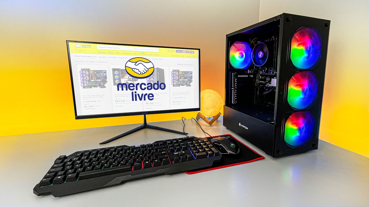 PC GAMER COMPLETO MAIS BARATO DO MERCADO LIVRE + TESTES EM JOGOS