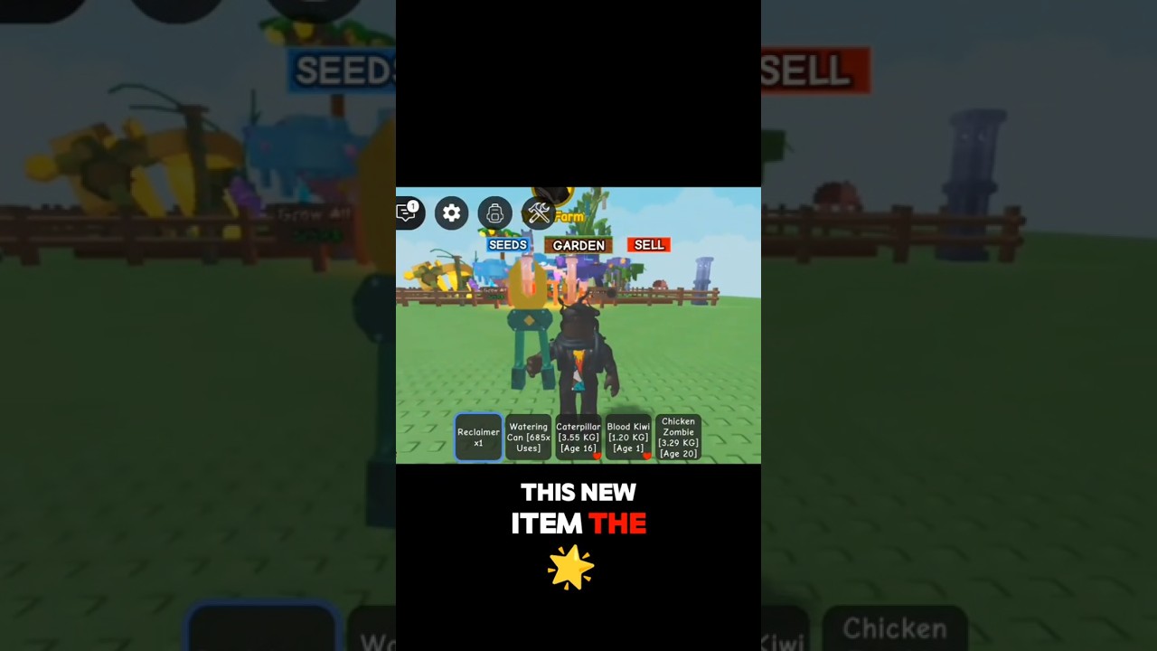 RECLAIMER TOOL on grow a garden #roblox #growagarden