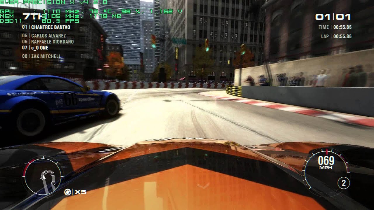 GRID 2 - DX11 Benchmark - 16XQCSAA - EVGA GTX 780 - 1080p