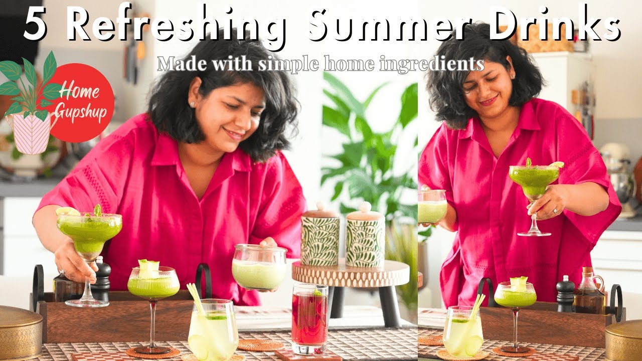 5 Refreshing Summer Drink Ideas 🌿 🍊🍪 | Must-try Drinks for Guests & Kitty Parties | Home Gupshup