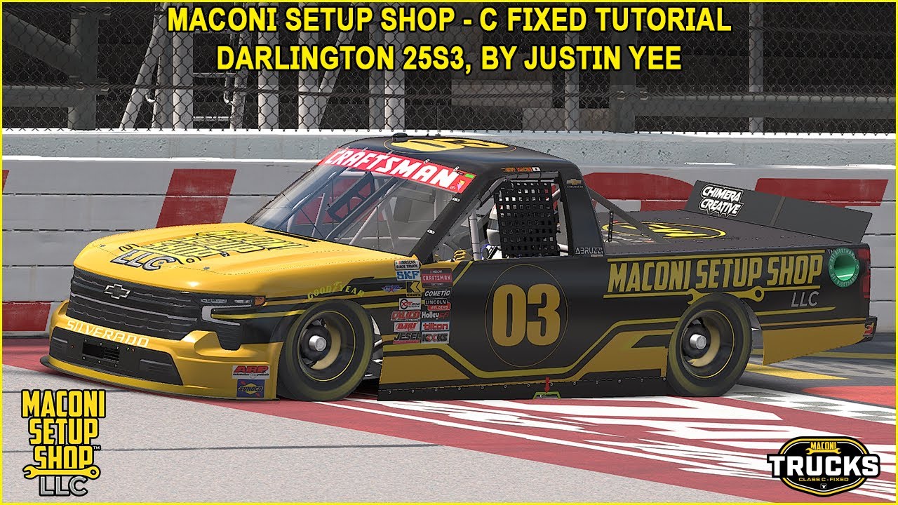 iRacing Maconi C-Fixed Trucks Darlington Guide to Qualifying and Race 25S3