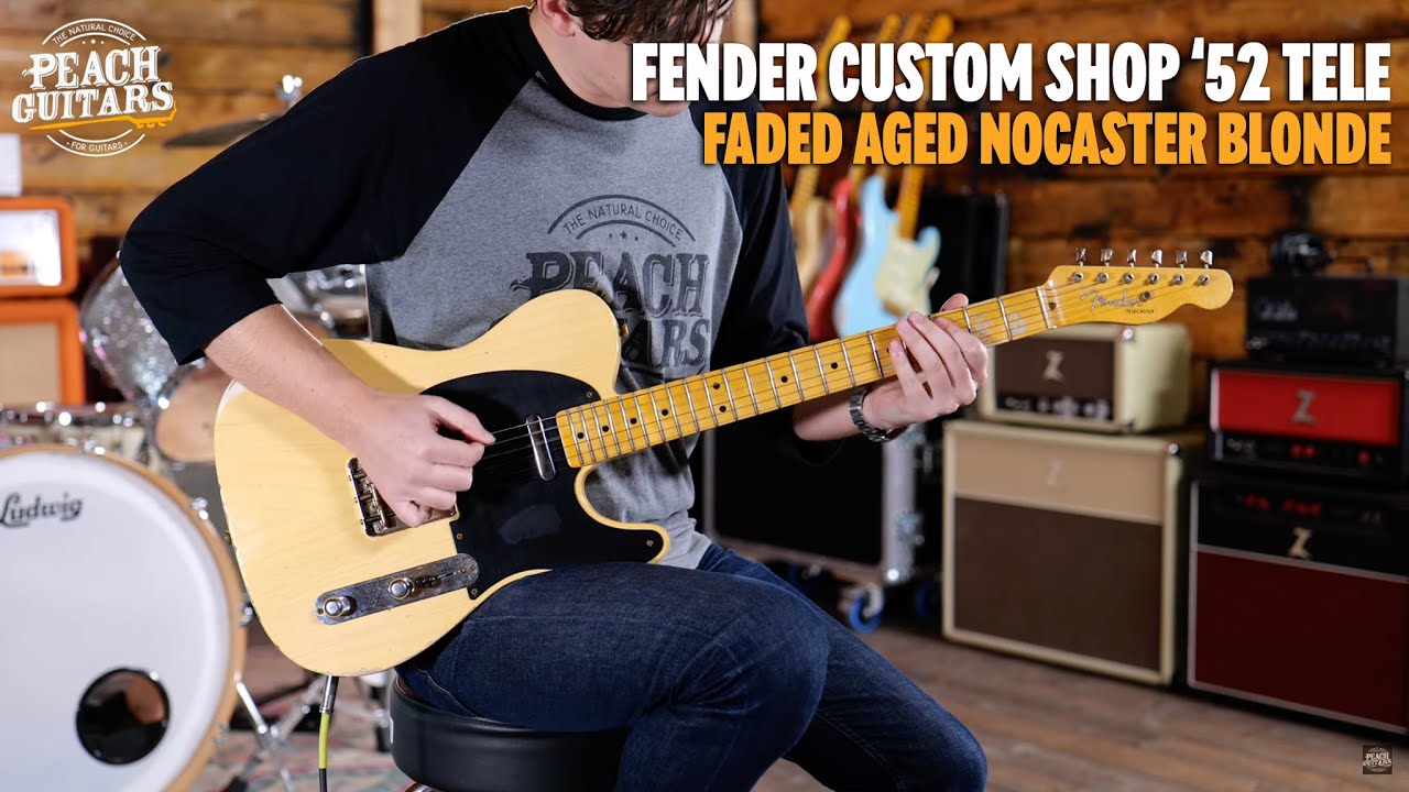 No Talking...Just Tones | Fender Custom Shop '52 Tele Relic Faded Aged Nocaster Blonde