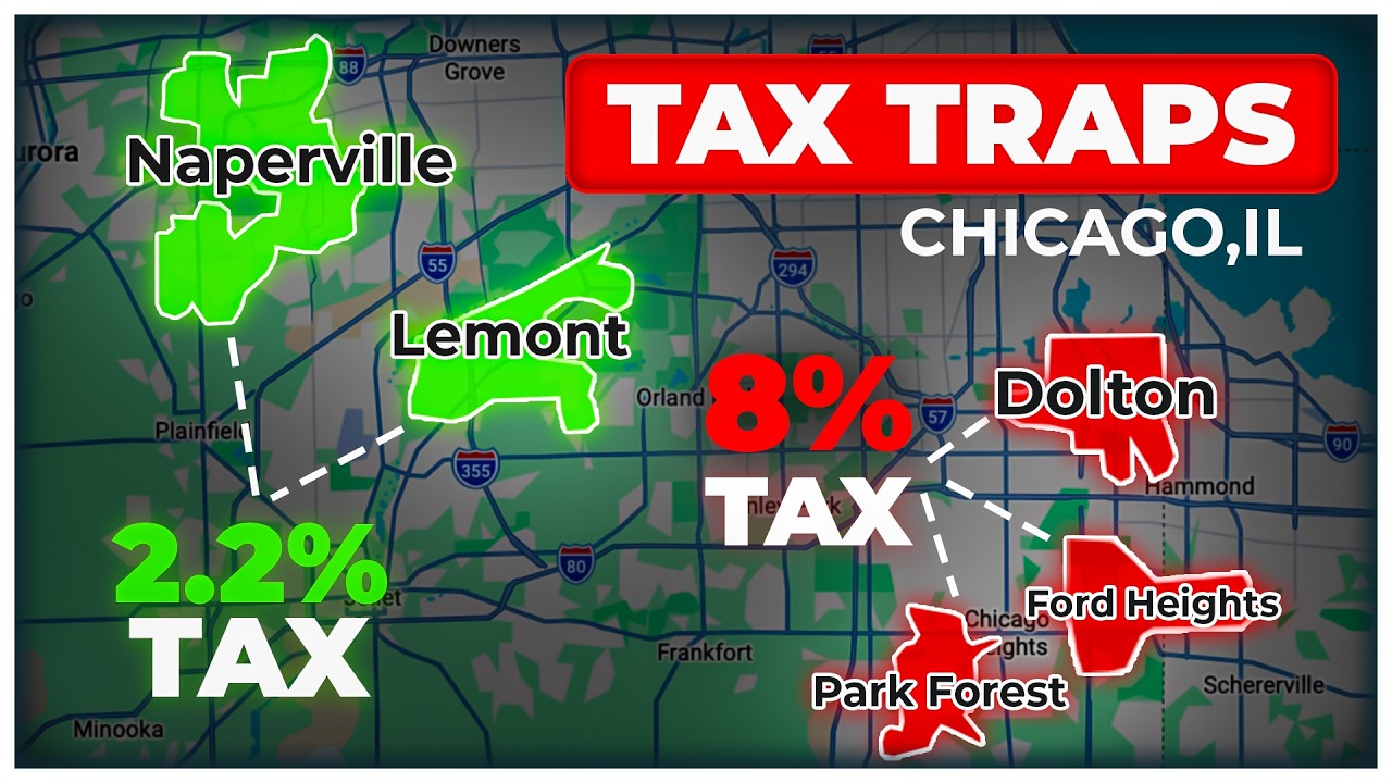 These Chicago Suburbs LOOK Affordable … Until You See the Taxes 💸