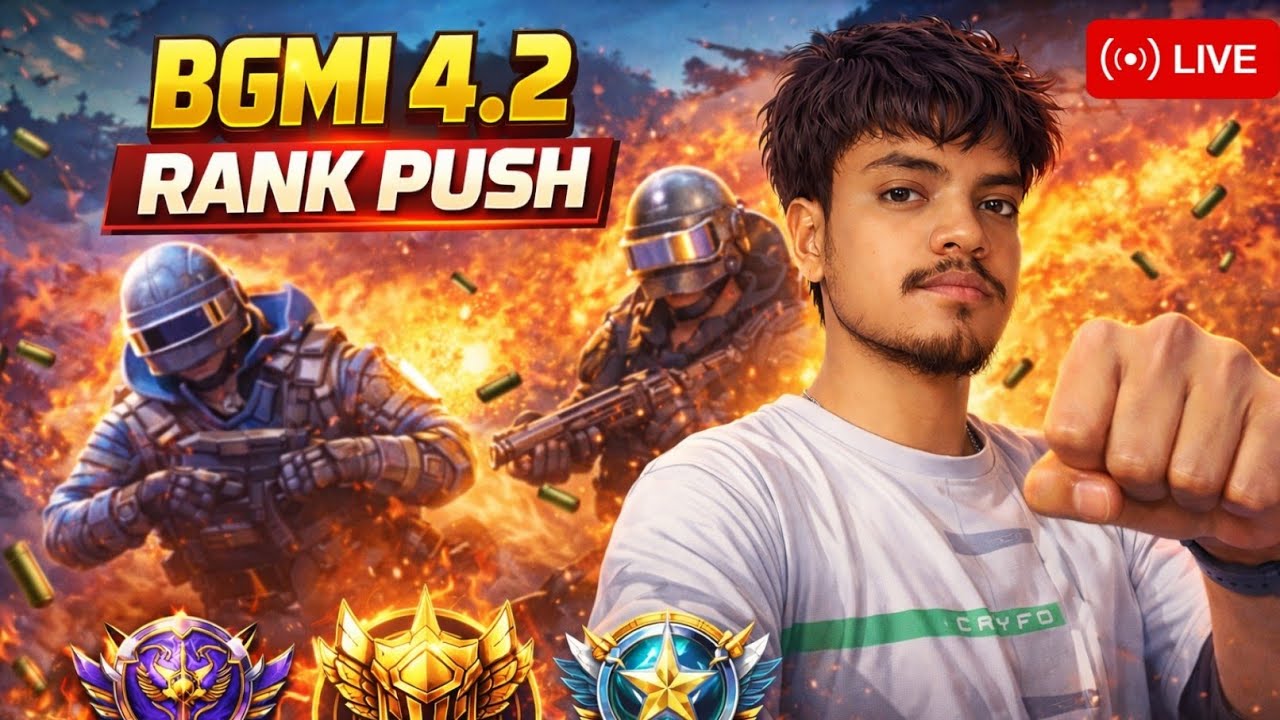 RANK PUSH 120 FPS😍#Bgmilive #pubglive #gaminglive