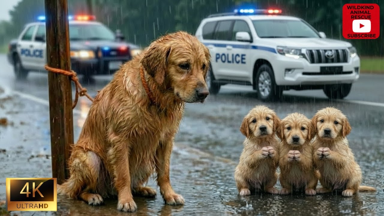 Kind Man Rescues Abandoned Mother Dog and Puppies - It will touch your heart.
