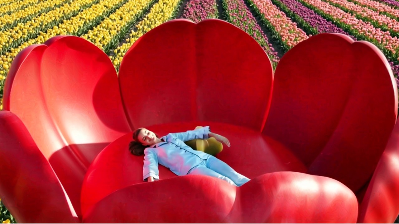 Which Spring Cushion Would You Relax On? ✨ AI ASMR (Satisfying Nature & Giant Flowers)
